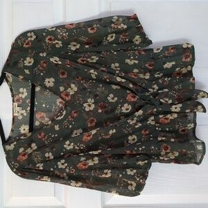Floral Peplum Blouse